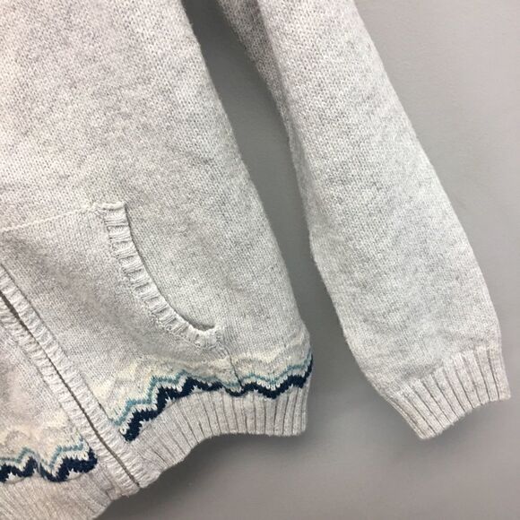 Sergeant Major | Wool Blend Fair Isle Zip Sweater - Picture 3 of 7